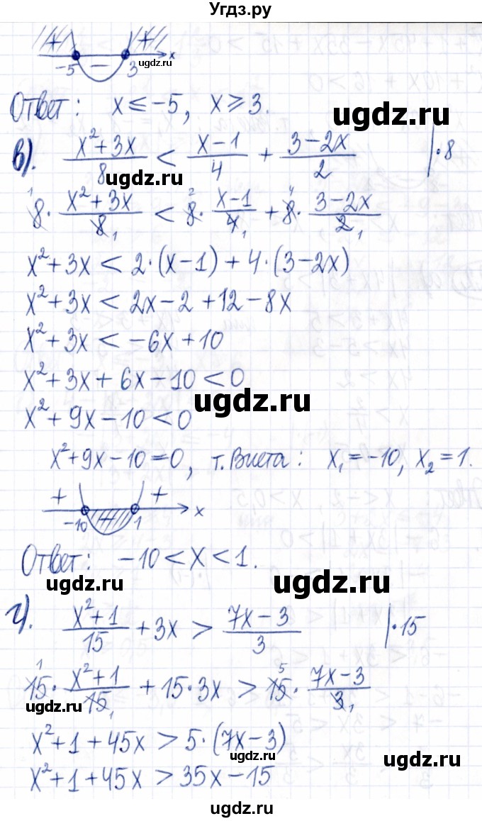 ГДЗ (Решебник к задачнику 2021) по алгебре 9 класс (Учебник, Задачник) Мордкович А.Г. / § 1 / 1.21(продолжение 2)