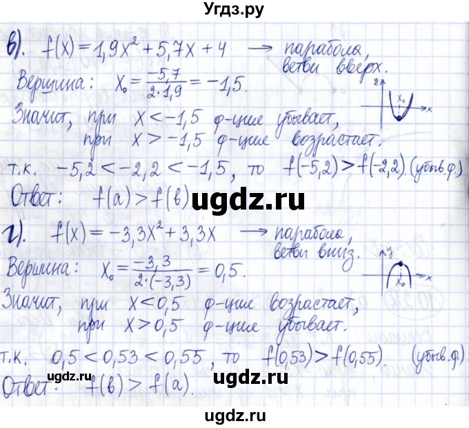 ГДЗ (Решебник к задачнику 2021) по алгебре 9 класс (Учебник, Задачник) Мордкович А.Г. / § 11 / 11.2(продолжение 2)