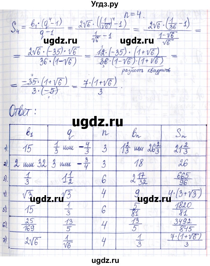 ГДЗ (Решебник к задачнику 2021) по алгебре 9 класс (Учебник, Задачник) Мордкович А.Г. / § 17 / 17.30(продолжение 5)