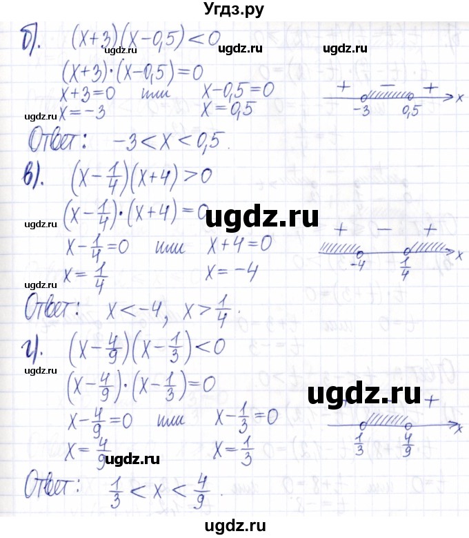 ГДЗ (Решебник к задачнику 2021) по алгебре 9 класс (Учебник, Задачник) Мордкович А.Г. / § 2 / 2.1(продолжение 2)