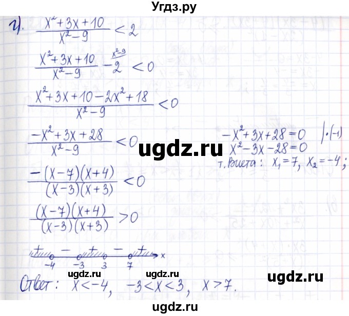 ГДЗ (Решебник к задачнику 2021) по алгебре 9 класс (Учебник, Задачник) Мордкович А.Г. / § 2 / 2.26(продолжение 3)