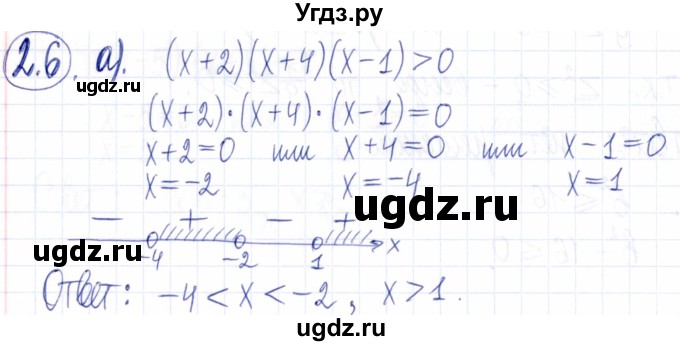 ГДЗ (Решебник к задачнику 2021) по алгебре 9 класс (Учебник, Задачник) Мордкович А.Г. / § 2 / 2.6