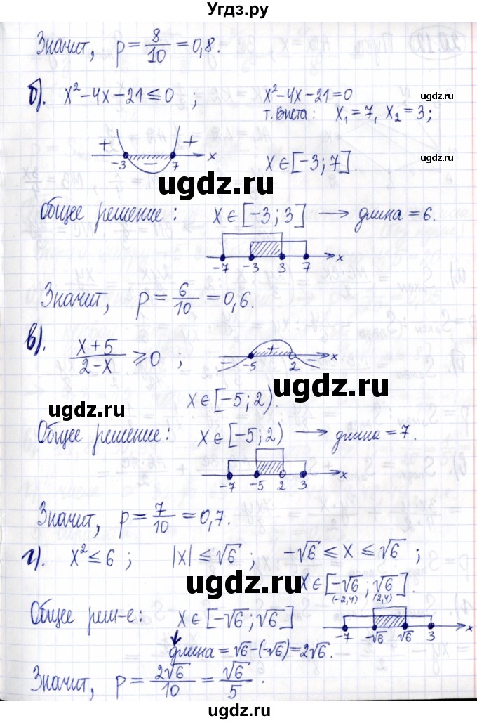 ГДЗ (Решебник к задачнику 2021) по алгебре 9 класс (Учебник, Задачник) Мордкович А.Г. / § 20 / 20.11(продолжение 2)