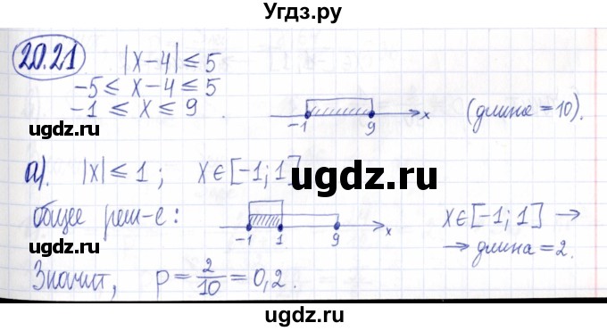 ГДЗ (Решебник к задачнику 2021) по алгебре 9 класс (Учебник, Задачник) Мордкович А.Г. / § 20 / 20.21