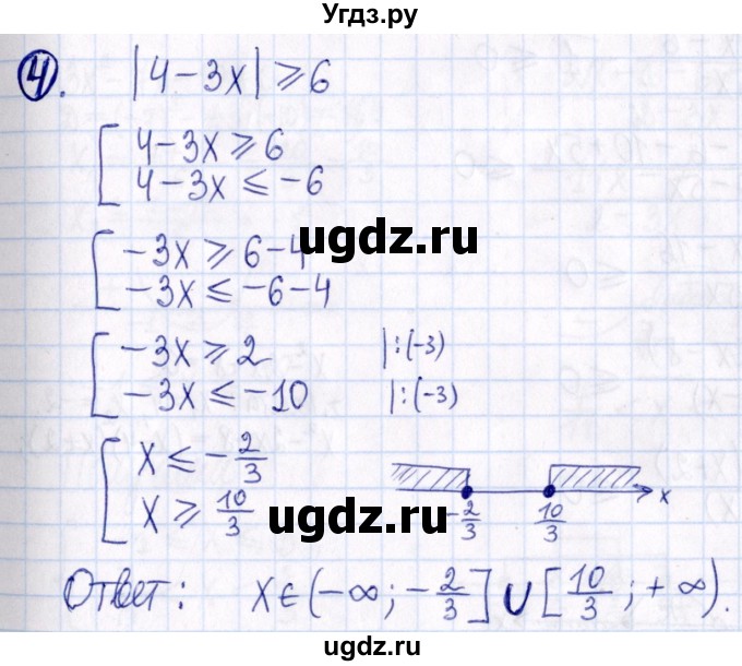 ГДЗ (Решебник к задачнику 2021) по алгебре 9 класс (Учебник, Задачник) Мордкович А.Г. / домашняя контрольная работа / КР-1 / вариант 2 / 4