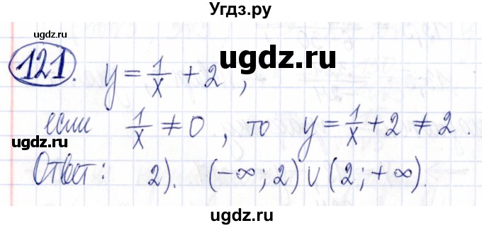 ГДЗ (Решебник к задачнику 2021) по алгебре 9 класс (Учебник, Задачник) Мордкович А.Г. / итоговое повторение (2019-2021) / 121