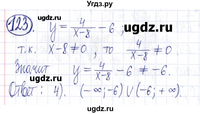 ГДЗ (Решебник к задачнику 2021) по алгебре 9 класс (Учебник, Задачник) Мордкович А.Г. / итоговое повторение (2019-2021) / 123