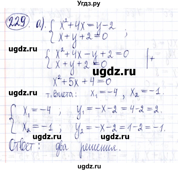 ГДЗ (Решебник к задачнику 2021) по алгебре 9 класс (Учебник, Задачник) Мордкович А.Г. / итоговое повторение (2019-2021) / 229