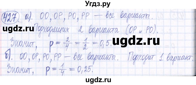 ГДЗ (Решебник к задачнику 2021) по алгебре 9 класс (Учебник, Задачник) Мордкович А.Г. / итоговое повторение (2019-2021) / 427