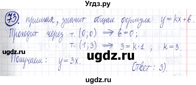 ГДЗ (Решебник к задачнику 2021) по алгебре 9 класс (Учебник, Задачник) Мордкович А.Г. / итоговое повторение (2019-2021) / 73