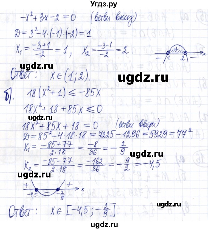 ГДЗ (Решебник к задачнику 2021) по алгебре 9 класс (Учебник, Задачник) Мордкович А.Г. / § 3 / 3.17(продолжение 2)