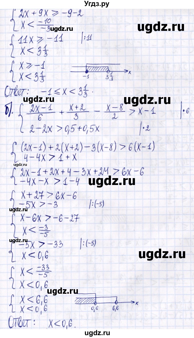 ГДЗ (Решебник к задачнику 2021) по алгебре 9 класс (Учебник, Задачник) Мордкович А.Г. / § 4 / 4.23(продолжение 2)