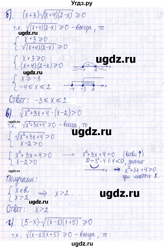 ГДЗ (Решебник к задачнику 2021) по алгебре 9 класс (Учебник, Задачник) Мордкович А.Г. / § 4 / 4.36(продолжение 2)