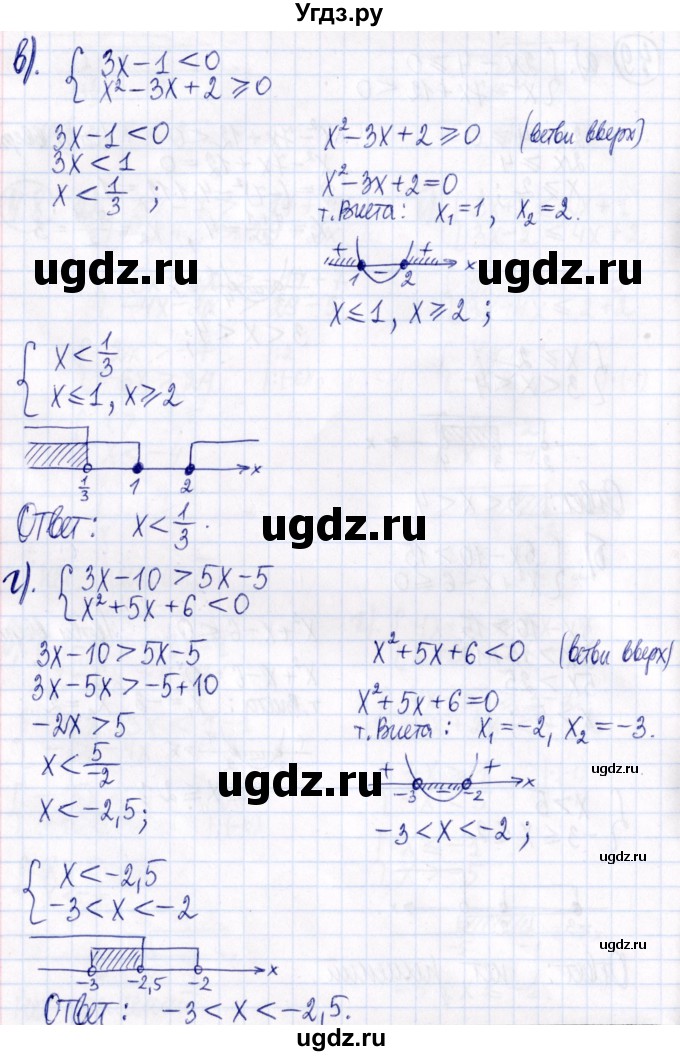 ГДЗ (Решебник к задачнику 2021) по алгебре 9 класс (Учебник, Задачник) Мордкович А.Г. / § 4 / 4.9(продолжение 2)