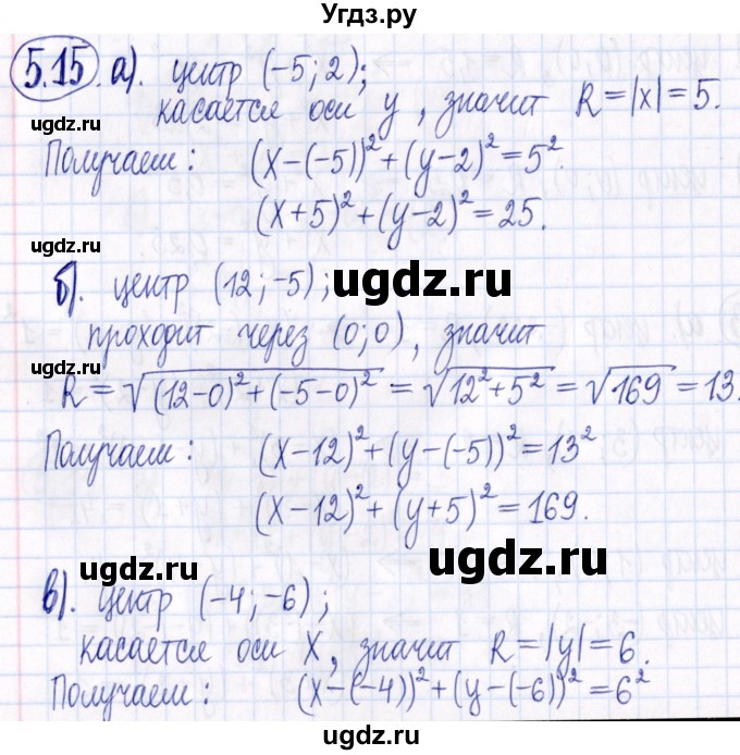 ГДЗ (Решебник к задачнику 2021) по алгебре 9 класс (Учебник, Задачник) Мордкович А.Г. / § 5 / 5.15