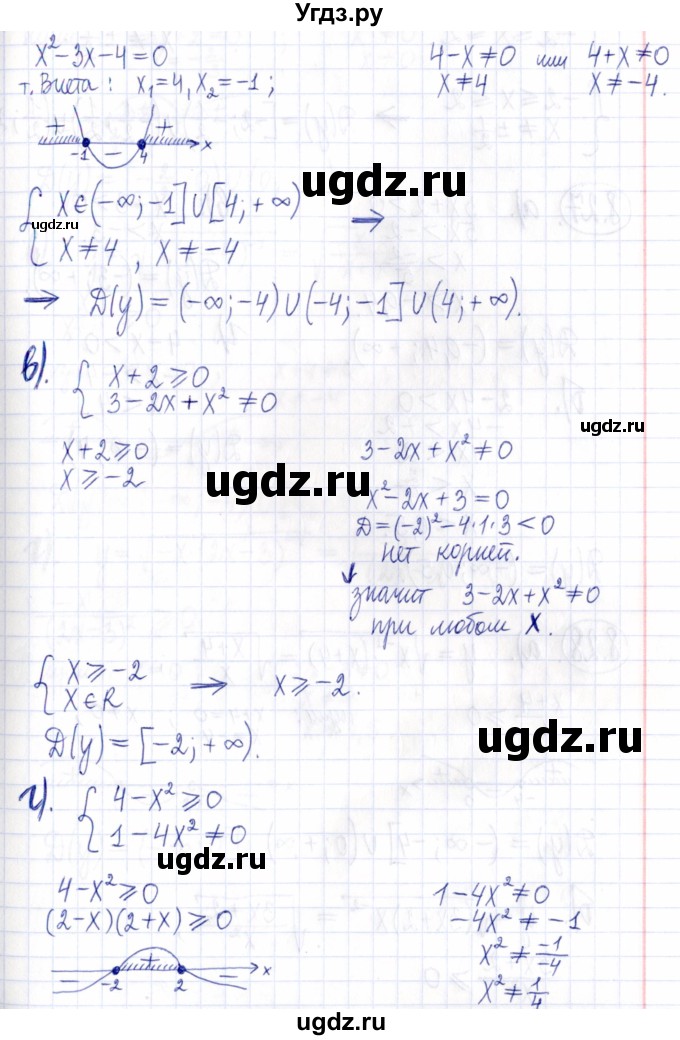 ГДЗ (Решебник к задачнику 2021) по алгебре 9 класс (Учебник, Задачник) Мордкович А.Г. / § 8 / 8.26(продолжение 2)