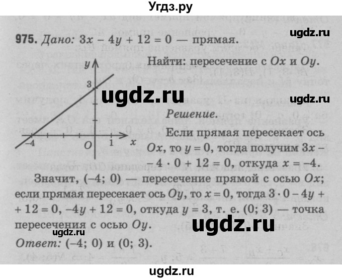 ГДЗ (Решебник №3 к учебнику 2016) по геометрии 7 класс Л.С. Атанасян / номер / 975