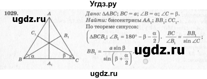 ГДЗ (Решебник №7 к учебнику 2016) по геометрии 7 класс Л.С. Атанасян / номер / 1029