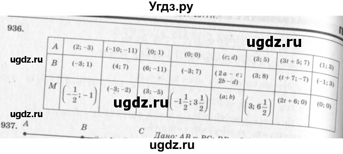 ГДЗ (Решебник №7 к учебнику 2016) по геометрии 7 класс Л.С. Атанасян / номер / 936