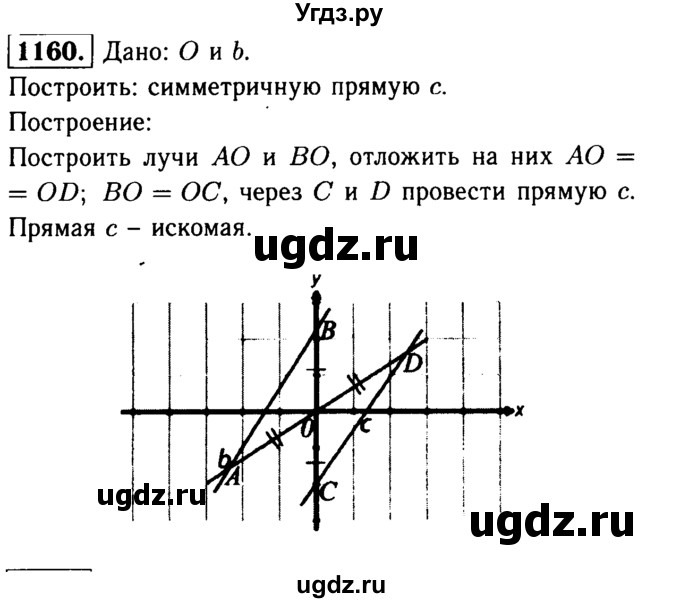 ГДЗ (Решебник №1 к учебнику 2016) по геометрии 7 класс Л.С. Атанасян / номер / 1160