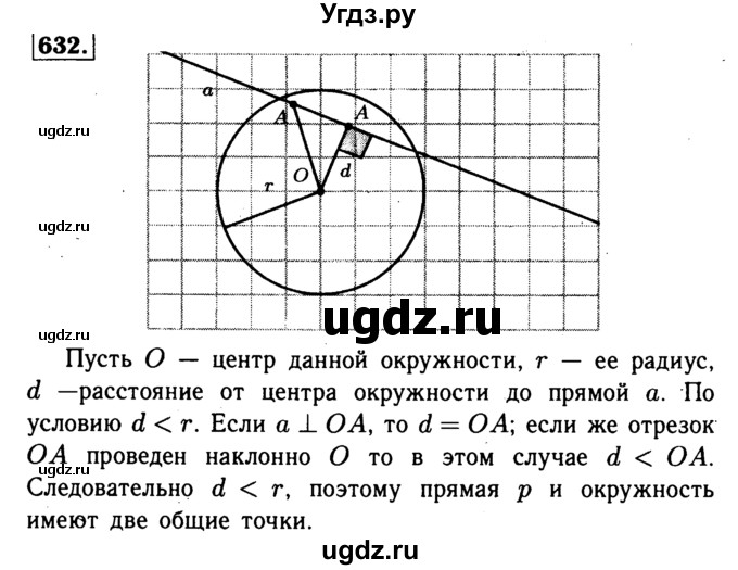 ГДЗ (Решебник №1 к учебнику 2016) по геометрии 7 класс Л.С. Атанасян / номер / 632