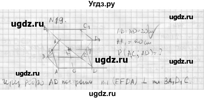 ГДЗ (Решебник №1) по геометрии 10 класс А.В. Погорелов / § 5 номер / 19