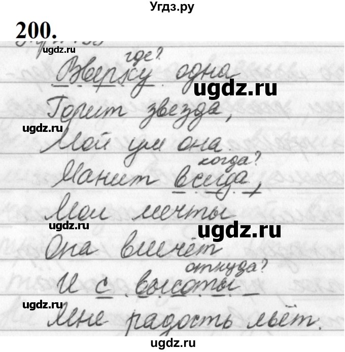 ГДЗ (Решебник к учебнику 2019) по русскому языку 5 класс М.Т. Баранов / упражнение / 200