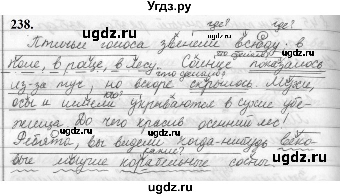 ГДЗ (Решебник к учебнику 2019) по русскому языку 5 класс М.Т. Баранов / упражнение / 238