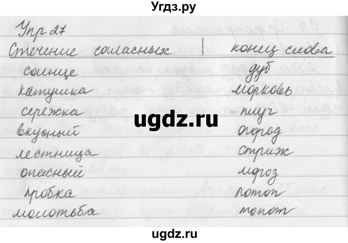 ГДЗ (Решебник к учебнику 2019) по русскому языку 5 класс М.Т. Баранов / упражнение / 27