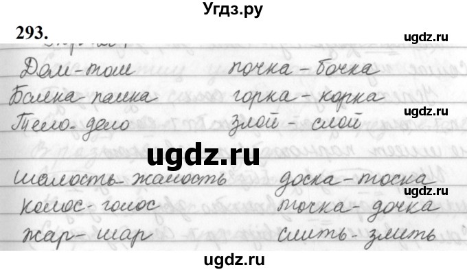 ГДЗ (Решебник к учебнику 2019) по русскому языку 5 класс М.Т. Баранов / упражнение / 293