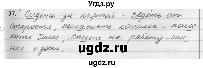 ГДЗ (Решебник к учебнику 2019) по русскому языку 5 класс М.Т. Баранов / упражнение / 37