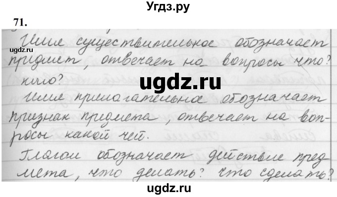 ГДЗ (Решебник к учебнику 2019) по русскому языку 5 класс М.Т. Баранов / упражнение / 71