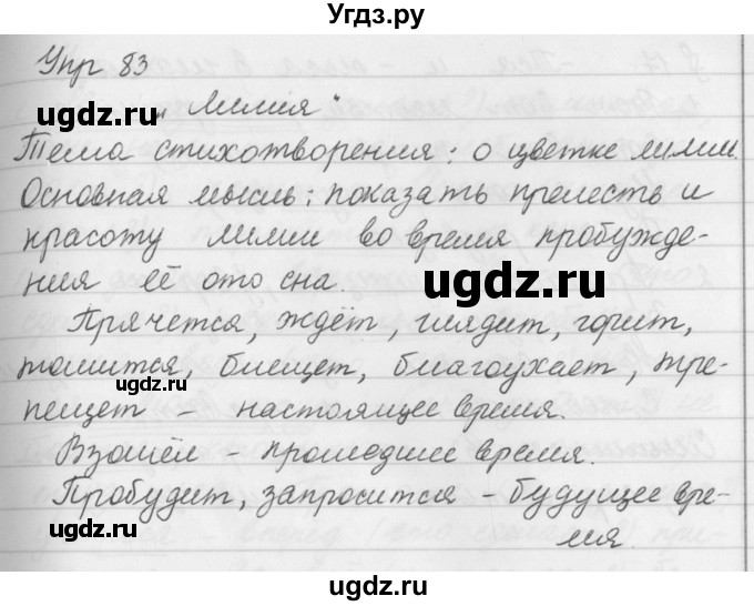 ГДЗ (Решебник к учебнику 2019) по русскому языку 5 класс М.Т. Баранов / упражнение / 83