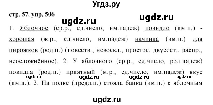 ГДЗ (Решебник №1 к учебнику 2016) по русскому языку 5 класс М.Т. Баранов / упражнение / 506