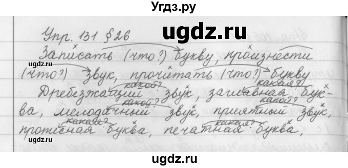 ГДЗ (Решебник №2 к учебнику 2016) по русскому языку 5 класс М.Т. Баранов / упражнение / 131
