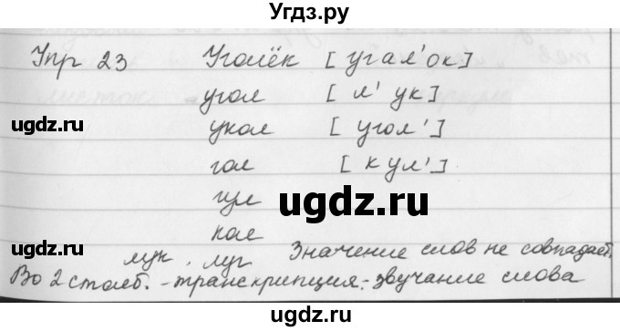 ГДЗ (Решебник №2 к учебнику 2016) по русскому языку 5 класс М.Т. Баранов / упражнение / 23