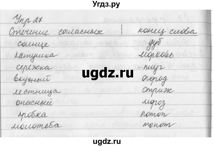 ГДЗ (Решебник №2 к учебнику 2016) по русскому языку 5 класс М.Т. Баранов / упражнение / 27