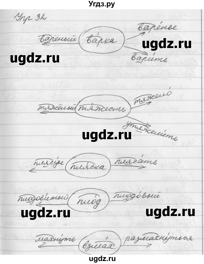 ГДЗ (Решебник №2 к учебнику 2016) по русскому языку 5 класс М.Т. Баранов / упражнение / 32