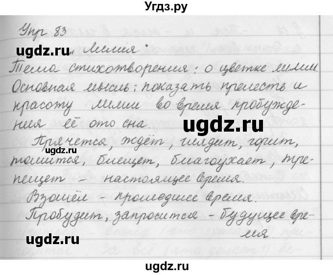 ГДЗ (Решебник №2 к учебнику 2016) по русскому языку 5 класс М.Т. Баранов / упражнение / 83