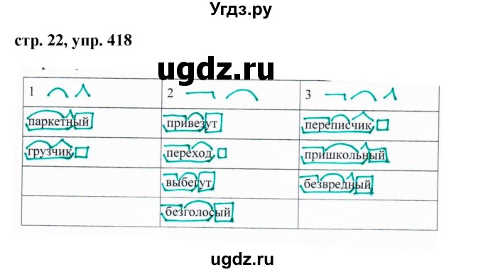 ГДЗ (Решебник №1 к учебнику 2016) по русскому языку 5 класс М.Т. Баранов / упражнение / 418
