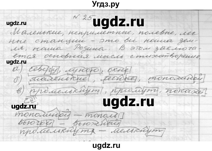 ГДЗ (Решебник №2 к учебнику 2015) по русскому языку 6 класс М.Т. Баранов / упражнение / 25