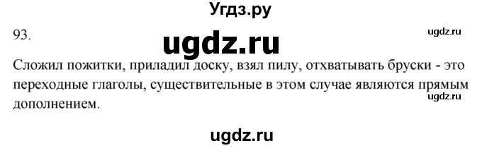 ГДЗ (Решебник к учебнику 2020) по русскому языку 6 класс М.Т. Баранов / материал для самостоятельных наблюдений / §93