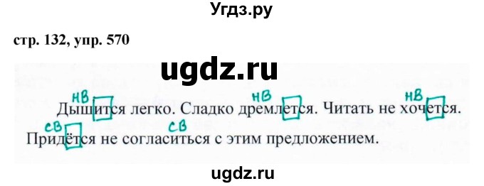 ГДЗ (Решебник №1 к учебнику 2015) по русскому языку 6 класс М.Т. Баранов / упражнение / 570