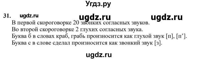 ГДЗ (Решебник к учебнику 2023) по русскому языку 6 класс М.Т. Баранов / упражнение / 31