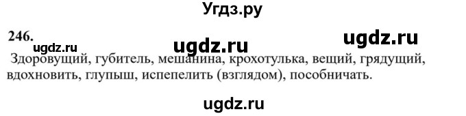 ГДЗ (Решебник к учебнику 2023) по русскому языку 6 класс М.Т. Баранов / упражнение / 246