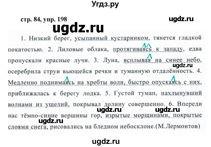 ГДЗ (Решебник №1 к учебнику 2015) по русскому языку 7 класс М.Т. Баранов / упражнение / 198