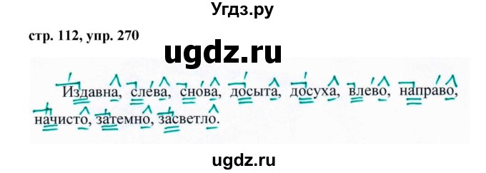 ГДЗ (Решебник №1 к учебнику 2015) по русскому языку 7 класс М.Т. Баранов / упражнение / 270