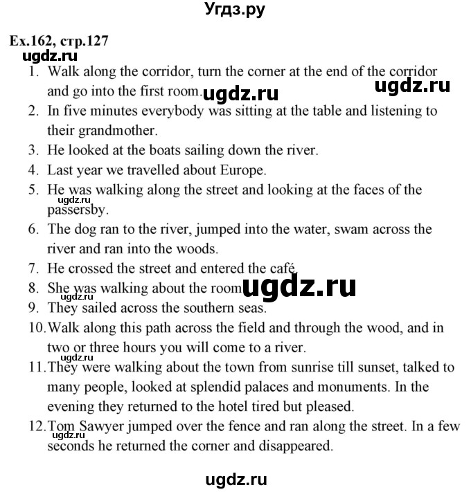 ГДЗ (Решебник) по английскому языку 5 класс (грамматика: сборник упражнений) Голицынский Ю.Б. / упражнение номер / 162