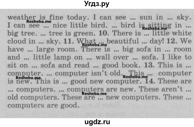 ГДЗ (Учебник) по английскому языку 5 класс (грамматика: сборник упражнений) Голицынский Ю.Б. / упражнение номер / 9(продолжение 2)