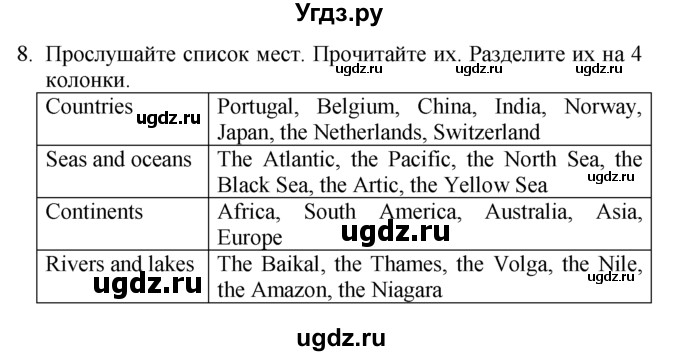 ГДЗ (Решебник №1 2008) по английскому языку 7 класс (Enjoy English) М.З. Биболетова / unit 2 / упражнение / 8